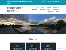 Tablet Screenshot of aboutgregjohnson.com